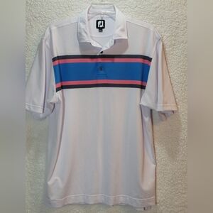 FootJoy Polo with Blue and Pink Accents